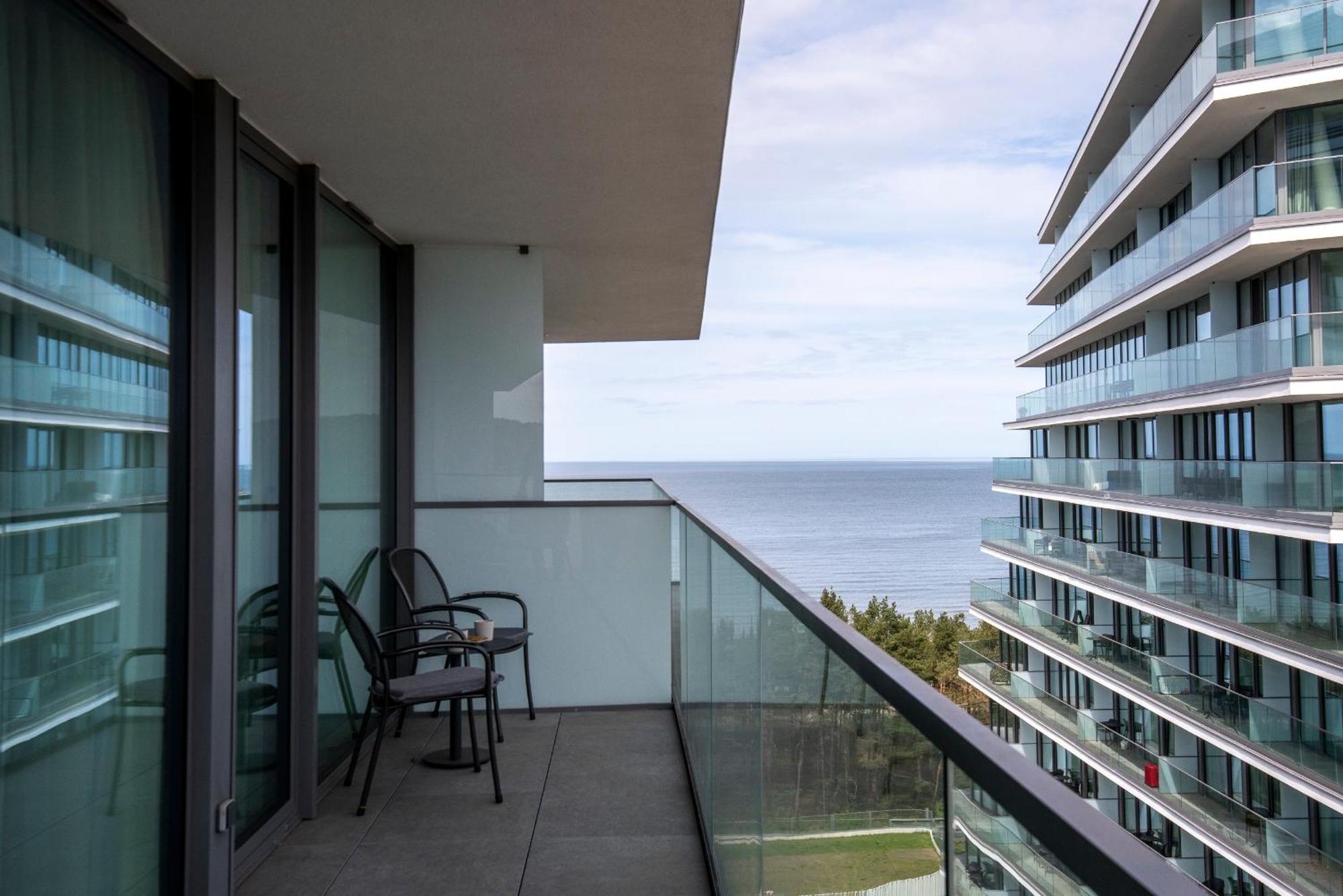 Appartamento Wave Panorama 8Th Floor Sea View Miedzyzdroje Esterno foto