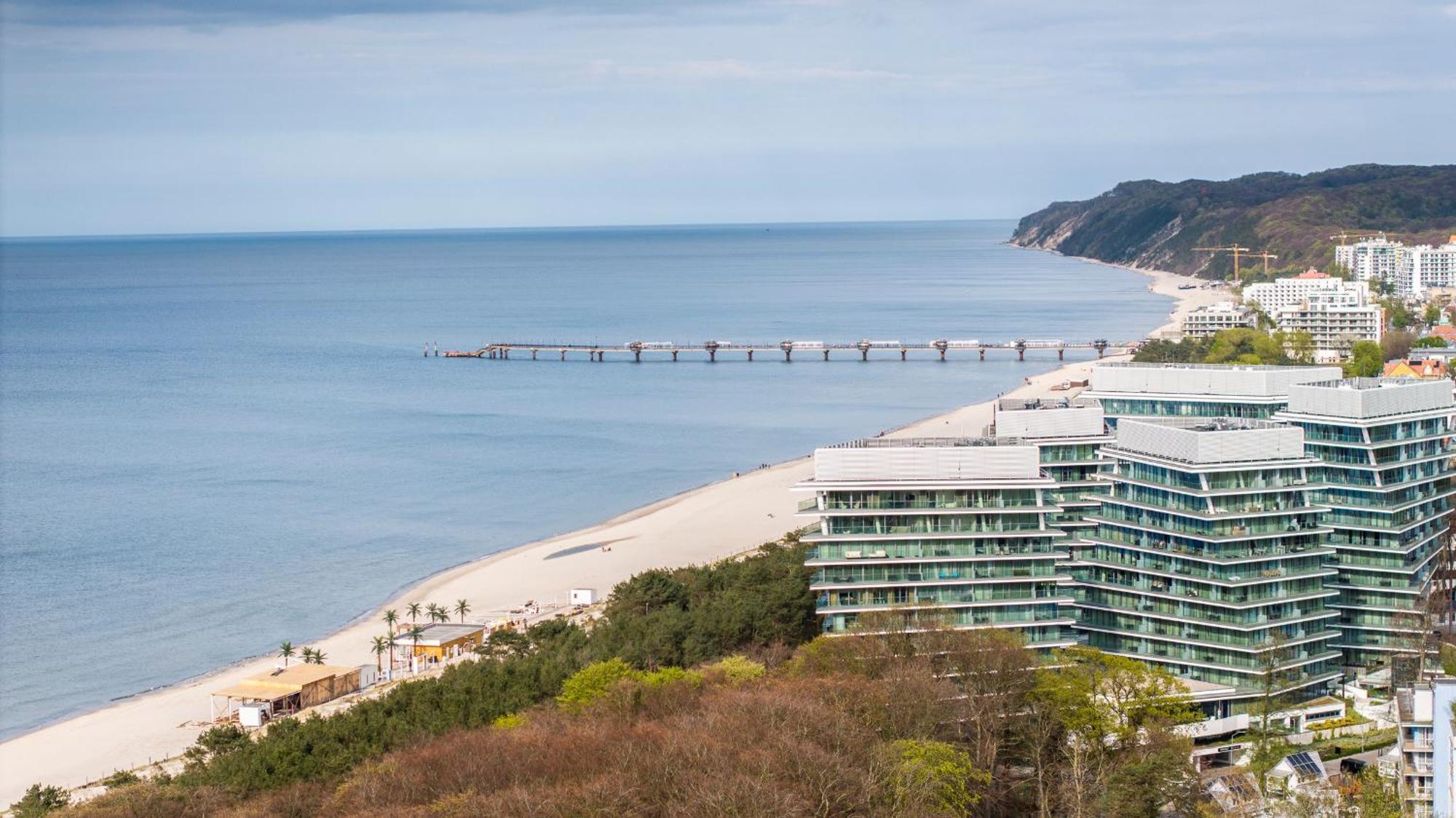 Appartamento Wave Panorama 8Th Floor Sea View Miedzyzdroje Esterno foto