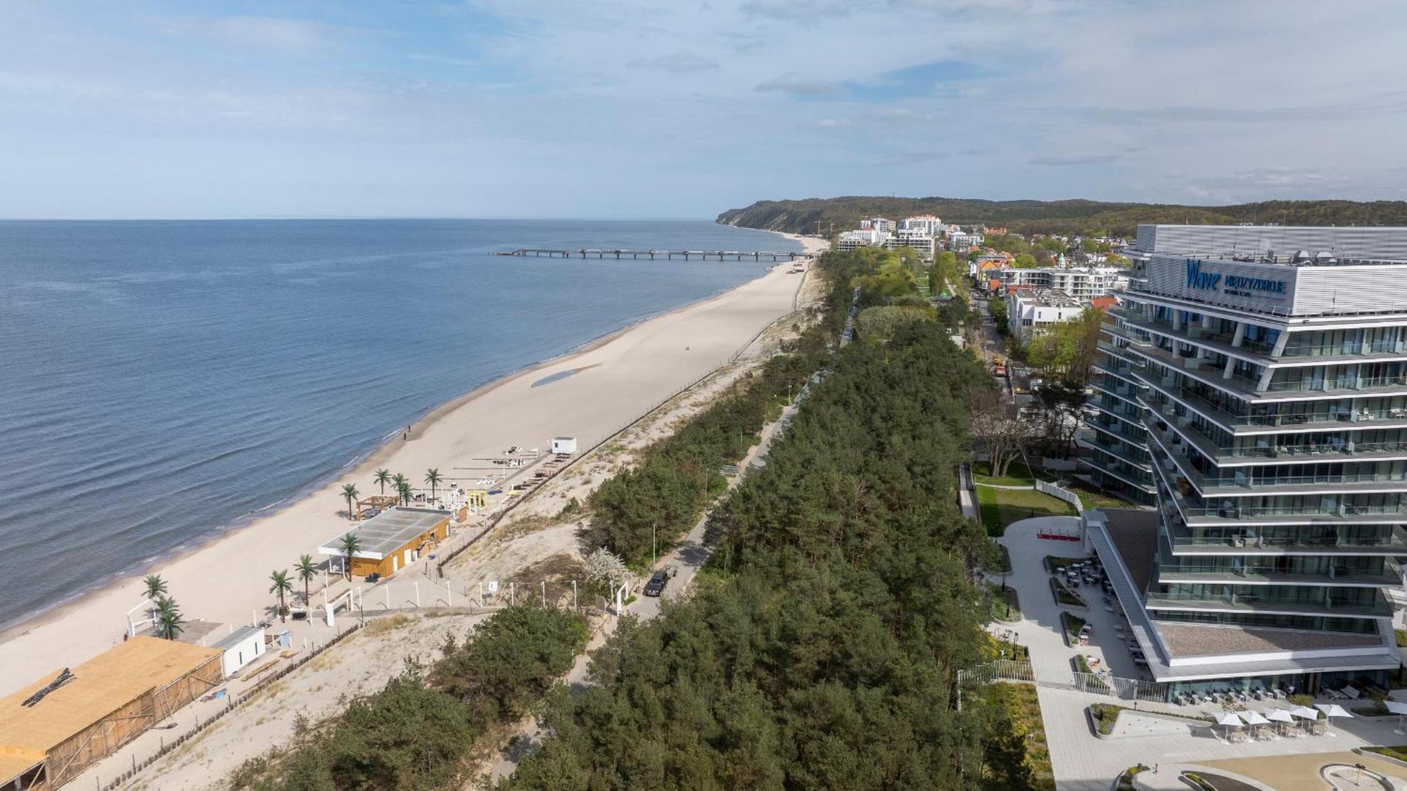 Appartamento Wave Panorama 8Th Floor Sea View Miedzyzdroje Esterno foto