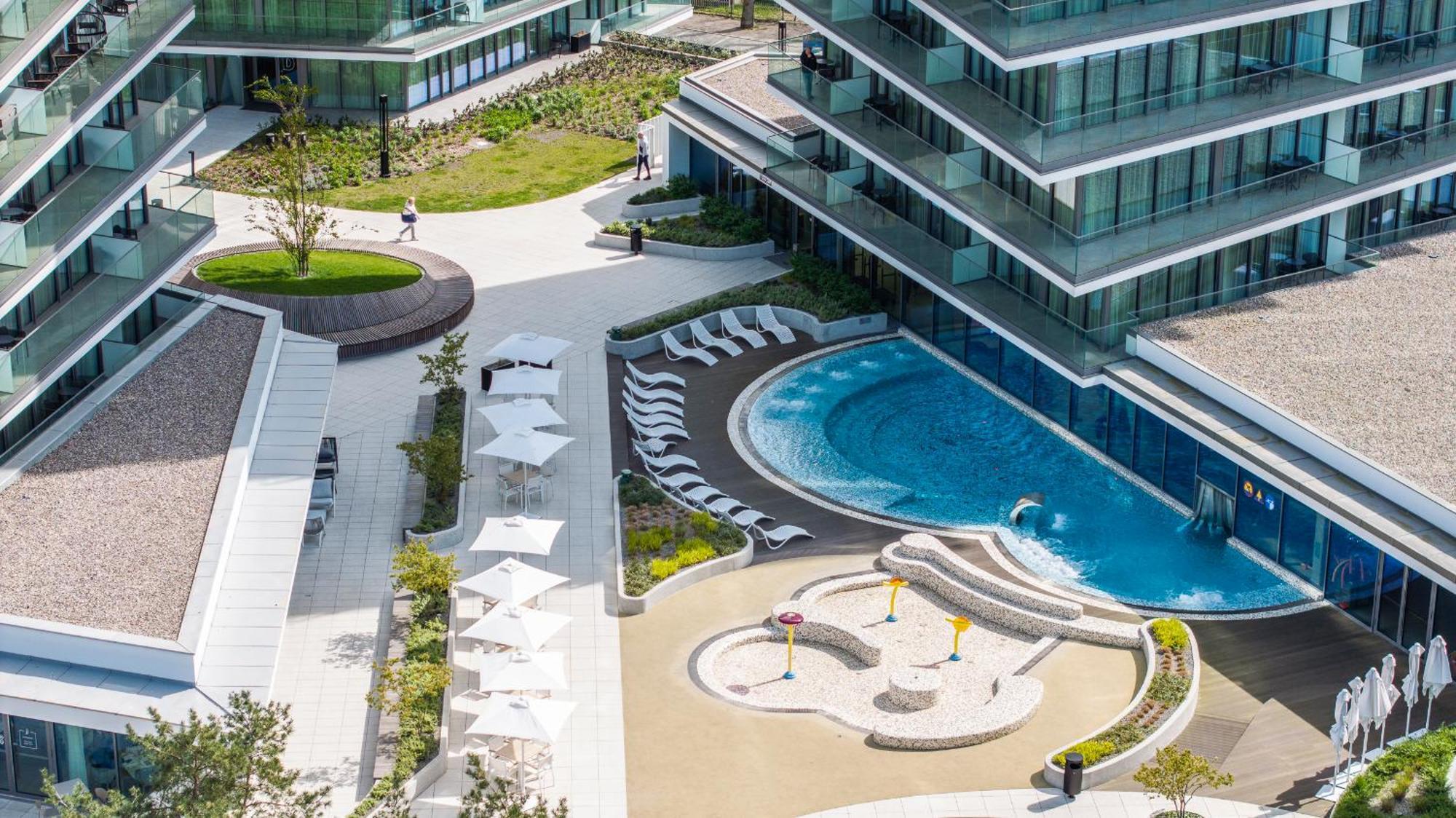 Appartamento Wave Panorama 8Th Floor Sea View Miedzyzdroje Esterno foto