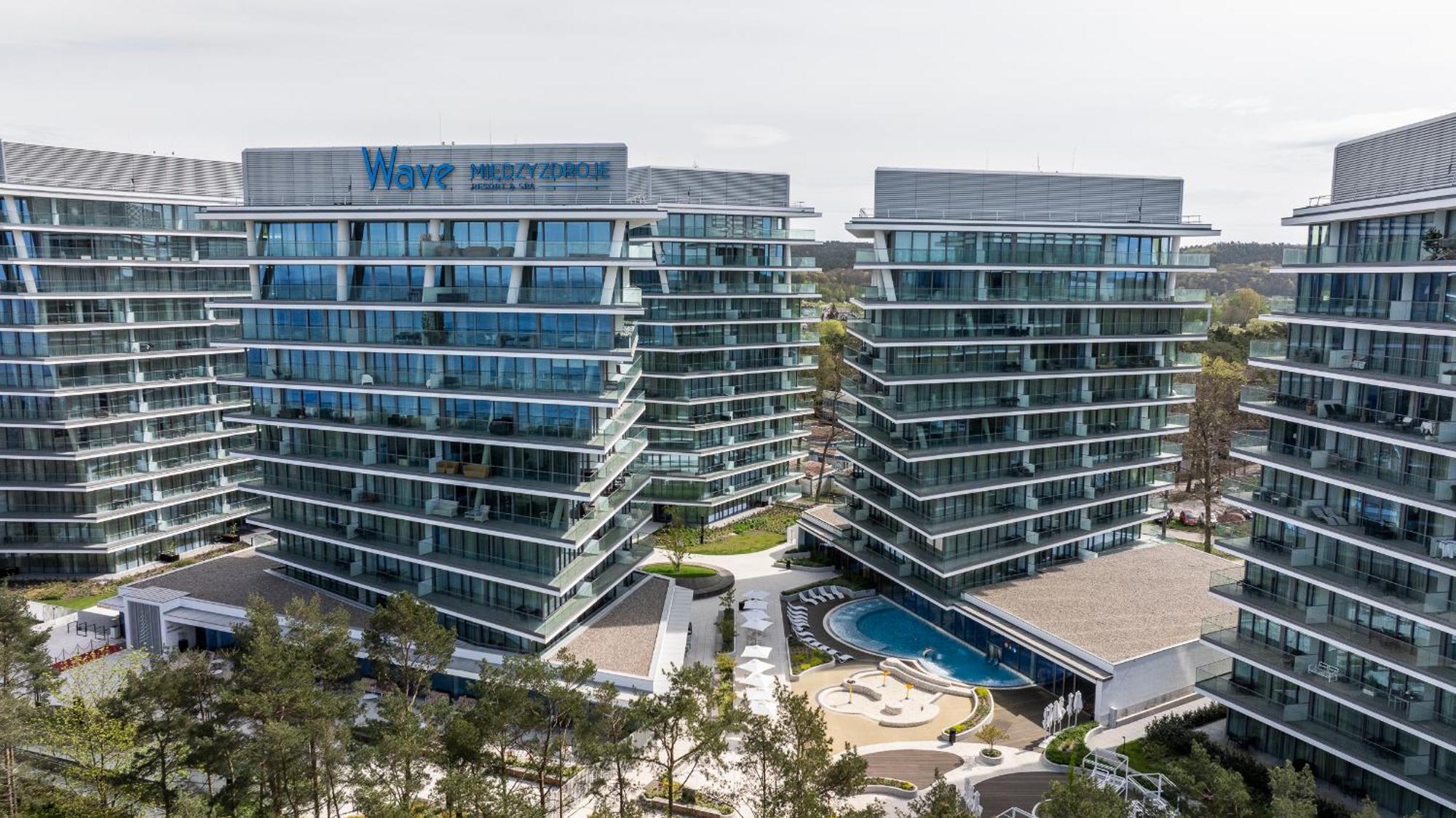 Appartamento Wave Panorama 8Th Floor Sea View Miedzyzdroje Esterno foto